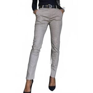 NEW BEVY FLOG dafna checkered pants in beige/brown